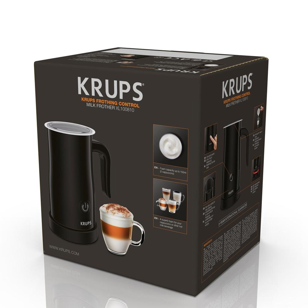 KRUPS XL100810 melkschuimer zwart