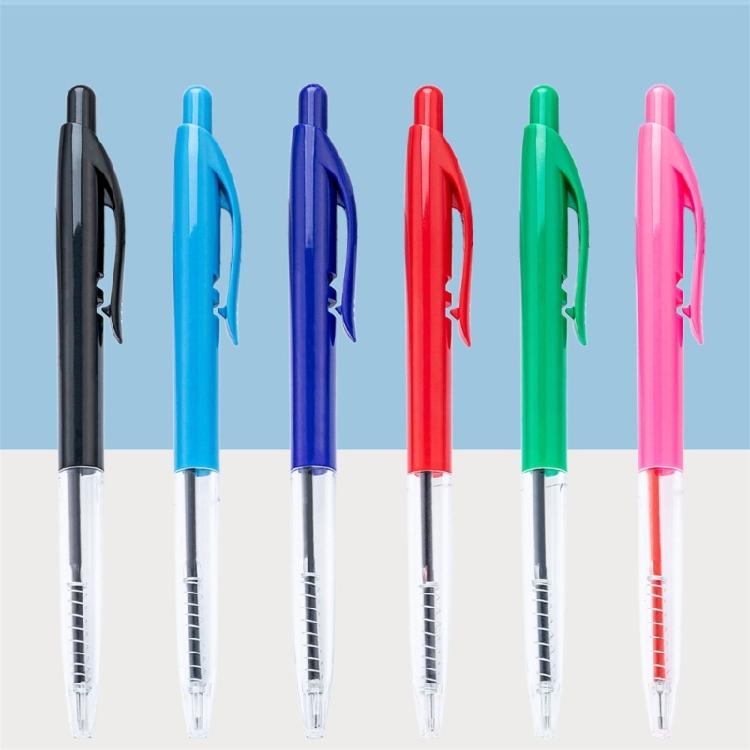 Retractable Ballpoint Pen 1.0mm Smooth Writing Tool Plastic Signing Pen For Sketching Notetaking Tasks