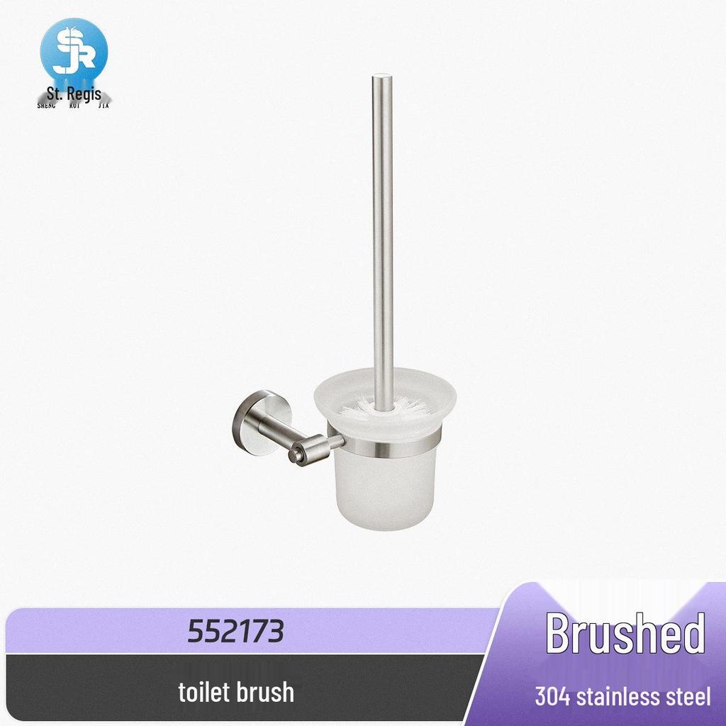 Customized 304 Stainless Steel Bathroom Hardware Set: Wall-Mounted Towel Bar and Tissue Holder