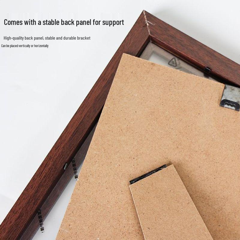 Multi-Size Wooden Photo Frame for Tabletop & Wall: 5", 6", 7", 8", 10", A4, A3, 4K, 8K - Perfect for Children's & General Photos