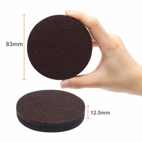 Ginoya Furniture Sliders, Pack of 8, 83mm Round Furniture Moving Pads, Reusable, Easily Move Heavy Furniture, Scratch-Resistant, and Sound-Dampening (