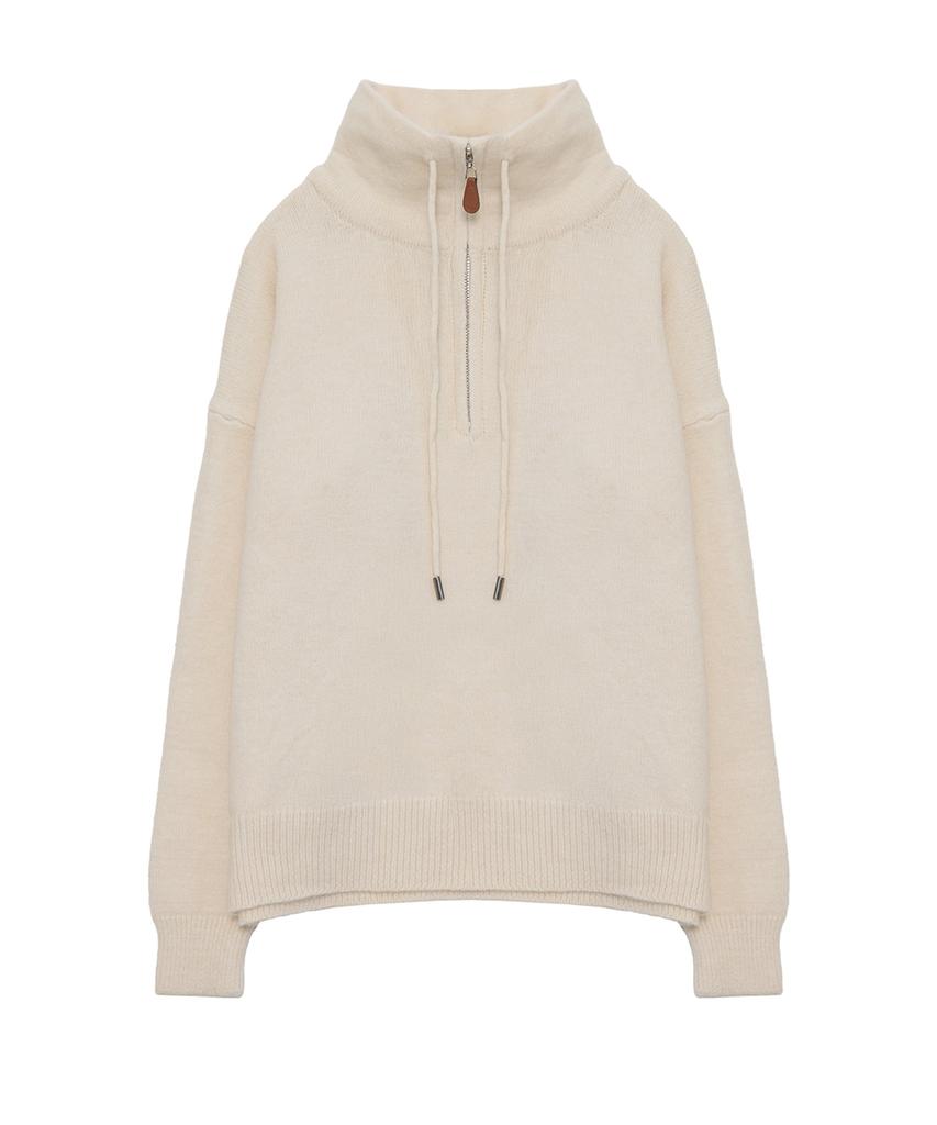 Eilubeu Volume Knit Half-Zip Aarbpo101C