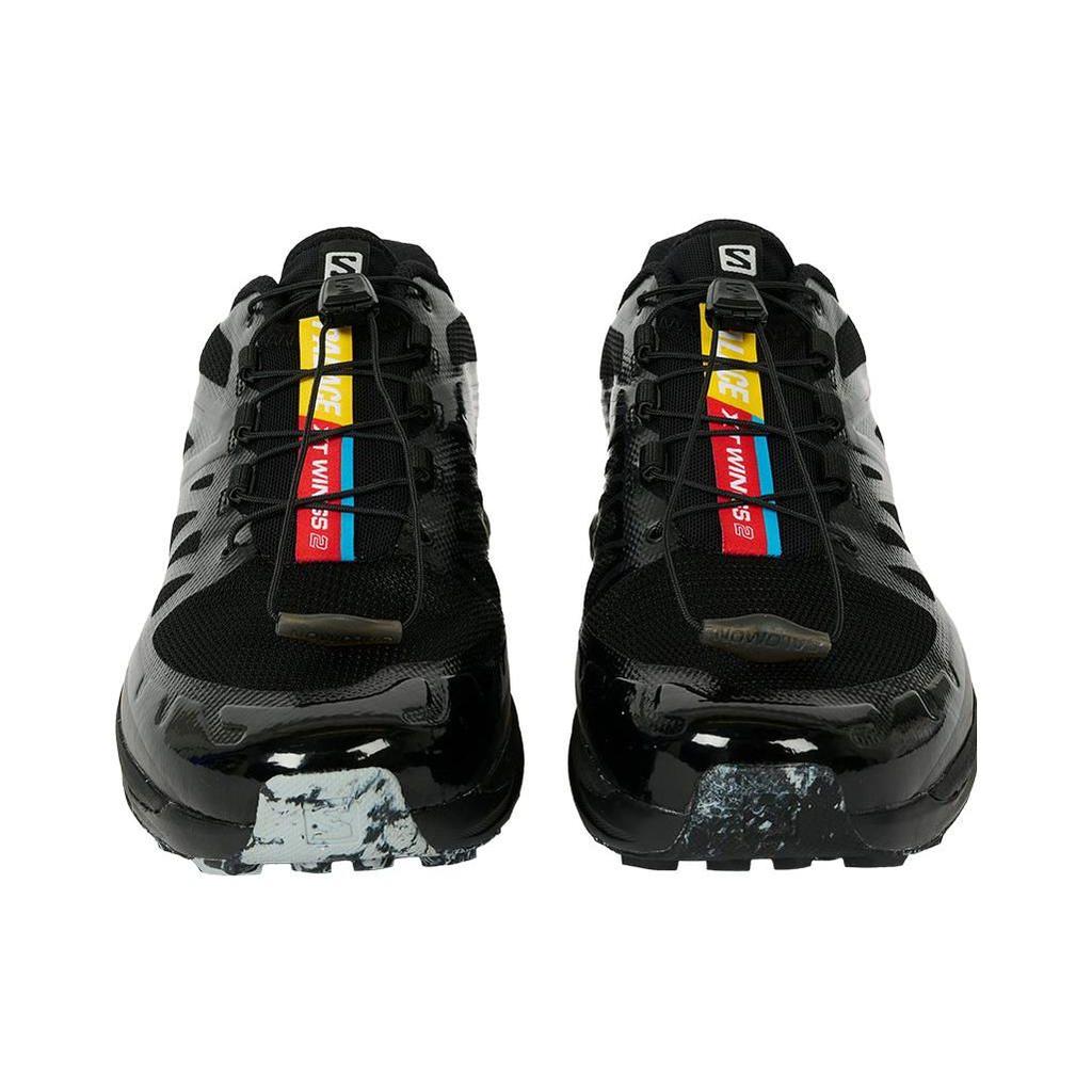 Palace X Salomon XT-Wings 2 Comfortable Sports Non-Slip Low-Top Casual Running Shoes Unisex Sneakers Black 474736