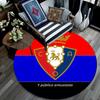 CA Osasuna2 Round Area Rug,Carpet Rug for Living Room Bedroom Sofa Playroom Decor,Non-slip Floor Mat