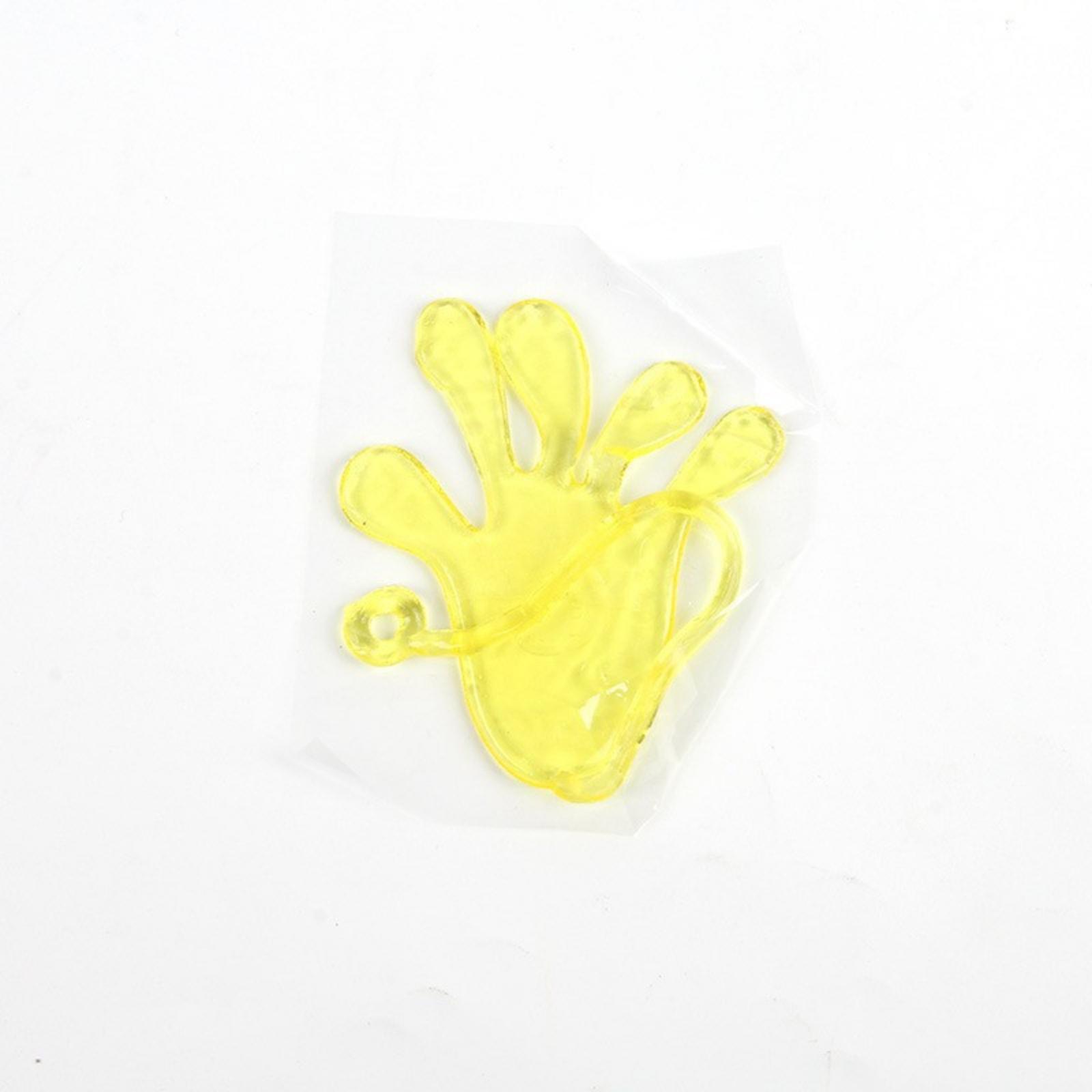 

Stretchy Sticky Hand Shaped Fidget Toy with Flexible Tail for Sensory Play and Stress Relief for Kids and Adults One Size жовтий
