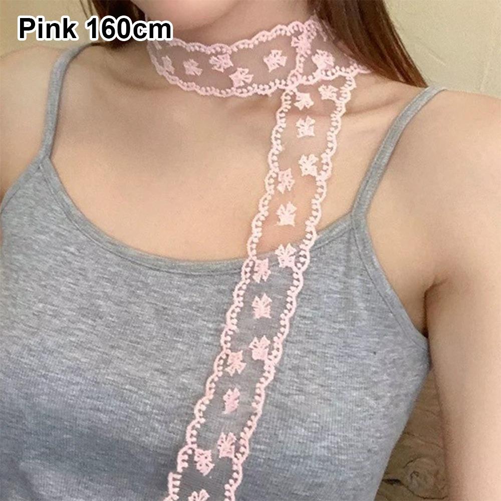 1Pcs Long Ribbon Head Scarf White Bowknot Hairband Kerchief New Hair Scarf  Summer Headwear