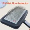 New Stainless Steel Dog Grooming Comb Brush for Dog Cat Pet Hair Removal - Gentle Massage Brush for Dogs Cats with Hair Knots Op