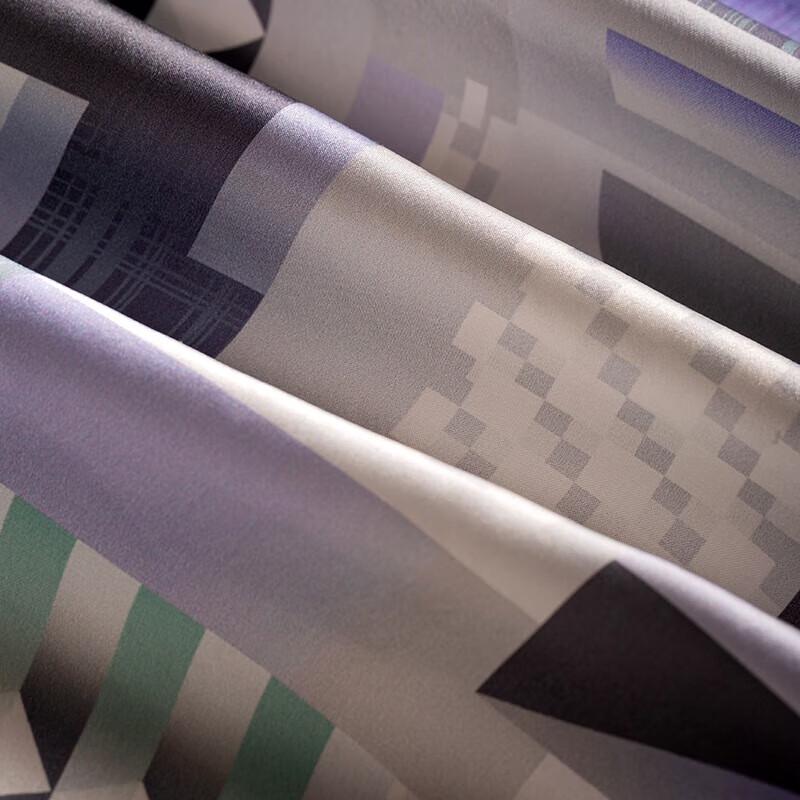 Hengyuanxiang Shoubai Art Collaboration Silk Square Scarf