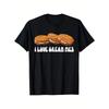 Men'S Graphic Tee Featuring 'I Love Cream Pies' - Made from Soft 100%, This Casual Black Shirt Has a Double-Needle Stitched