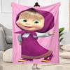 Masha Bear Blanket Warmthful Decor Suitable for Couch Office Chair Bed for All Seasons Stylish Decor Ideal Gift for Friends Family Couples Picnic