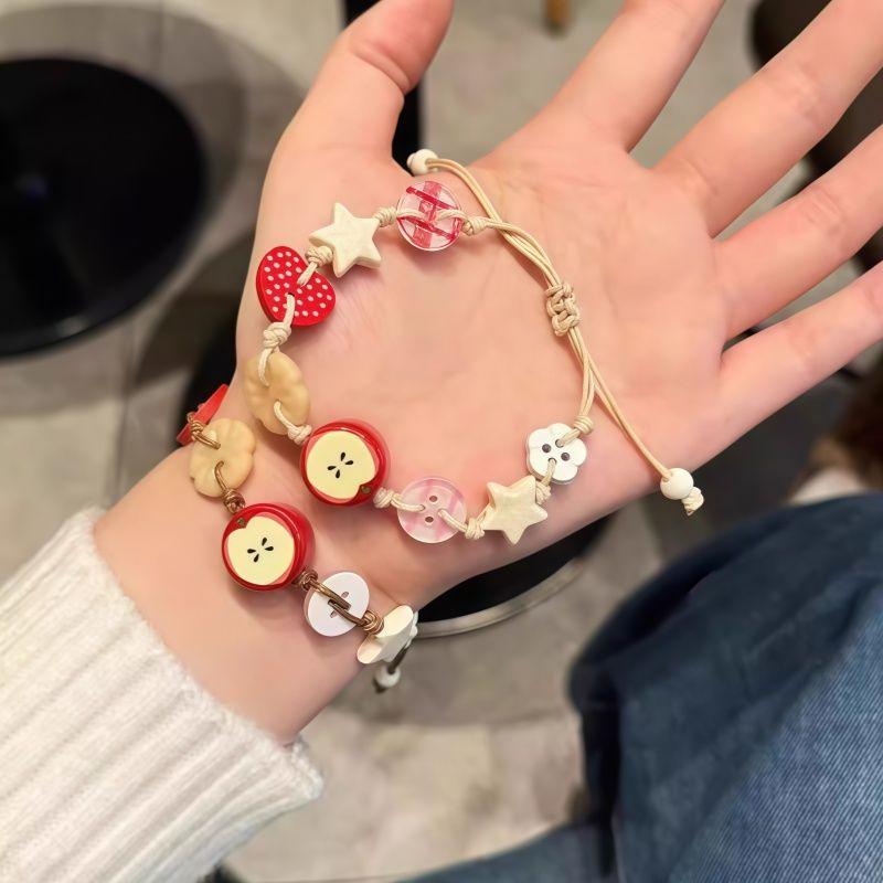 Apple Paradise XINGX Bracelet Niche Design Woven Cute Wild High Sense Couple Girlfriends Carrying Strap Jewelry
