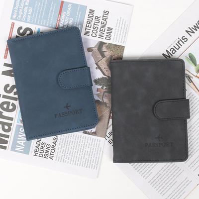 Women Men Rfid Passport Cover Business Id Bank Card Passport Covers Pu Leather Passport Holder Case Travel Accessories