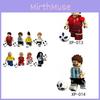 Messi Neymar Leo Cristiano Ronaldo Plastic Football Figurine Blocks Building