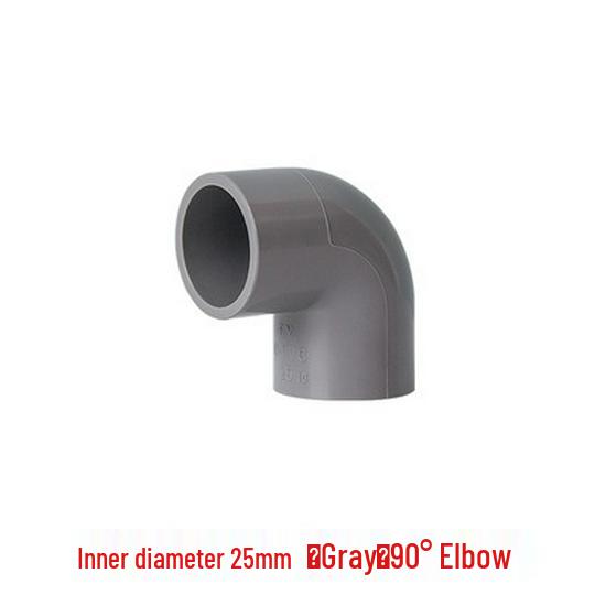 PVC 90-Degree Right Angle Elbow Water Pipe Fittings (20-75mm)