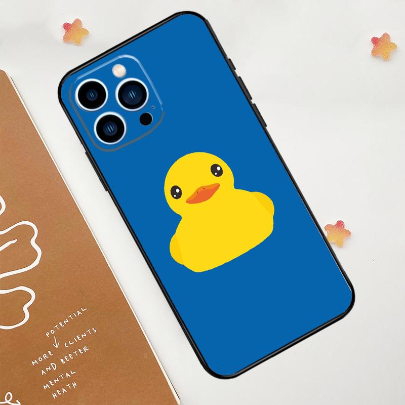 Cartoon Duck Knife Phone Case For iPhone 18 17 Pro Max 11 14 15 16 Pro Max 12 13 mini 16 Plus 16e 17 Air Funda