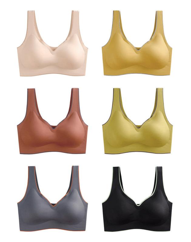 VIKINI VENDER Latex Seamless Bra Top In 6 Colors (Recommended As A Rash Guard Inner Layer)