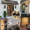 LED Outdoor Wall Light IP65 Waterproof E27 Replaceable Bulb 3 Color Wall Lamp Indoor For Garden Gate Balcony Living Room Bedroom