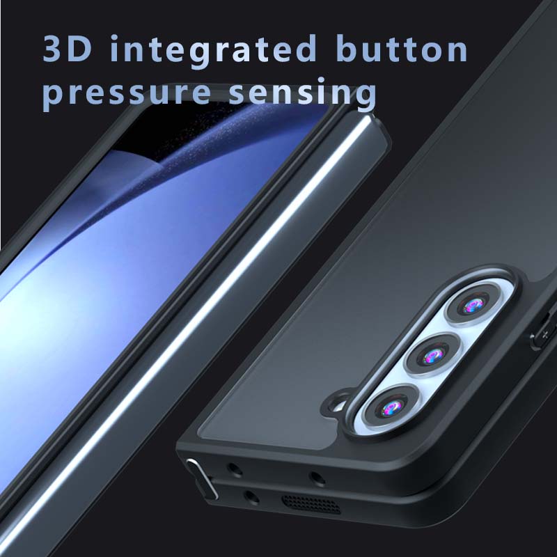 For Samsung Galaxy Z Fold 6 5 4 Fold6 Fold5 Matte Anti Fingerprint Transparent Shockproof TPU Case Anti-drop Non Yellowing Back Cover Protector Shell
