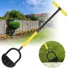 Manual Lawn Edger Tool with Serrated Blade & Detachable Handle, Garden Step Edging Shear for Grass Borders, Sidewalk & Yard Trimming