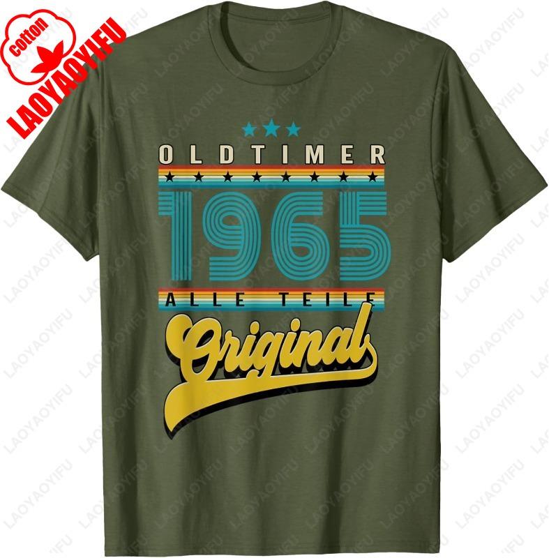 

1965 Birthday Gift 1965 Vintage Car TShirt Summer Fashion Shortsleev Funny Print Men Women Cotton Tee Casual Comfortable Tops 4XL