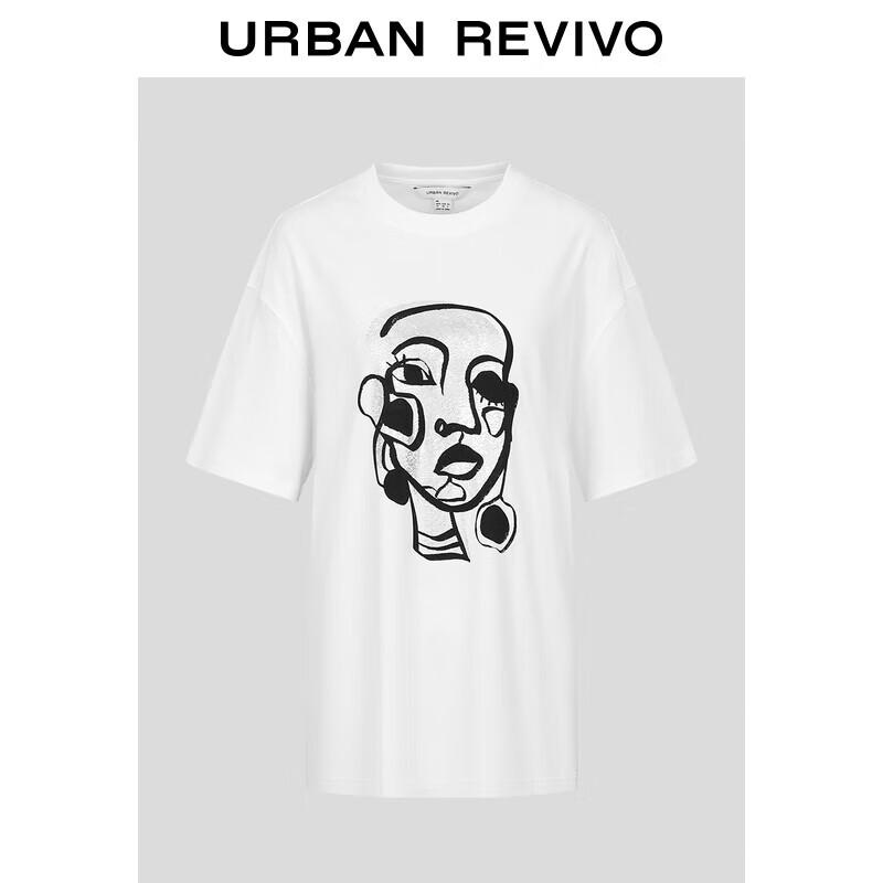 UR Women s Abstract Print Cotton T-Shirt L