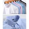Men's Wrinkle-Free Oxford Business Casual Long Sleeve Shirt