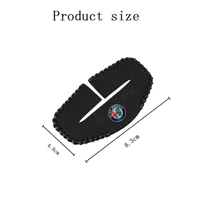 Hub Caps 2pcs Car Seat Belt Buckle Cover Leather NDGXDE Protector Anti-collision Case For Alfa Romeo Mito Brera 147 Giulietta Sportiva
