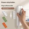 Ultra-Strong Adhesive Power Strip Holder – No Drill Space-Saving Wall Mount With Cable Management For Home & Office