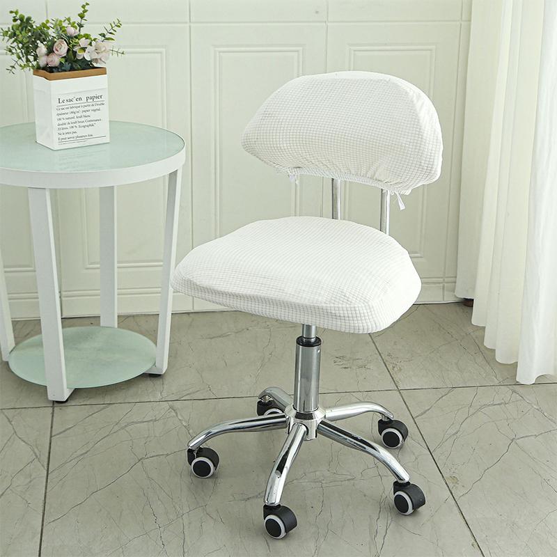 Spandex Chair Cover Lift Chair Cover Short Back Chair Slipcover Elastic Dust-Proof Hotel Banquet Bar Swivel Stool Cover
