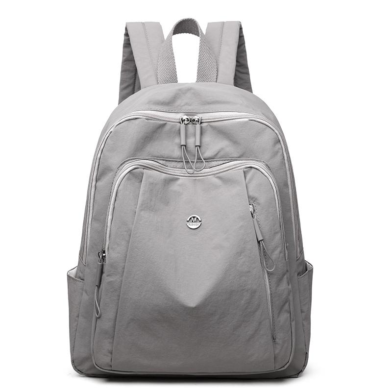 Mochila Escolar para Estudiantes Color Sólido Mochila de Viaje para Mujer Mochila de Gran Capacidad