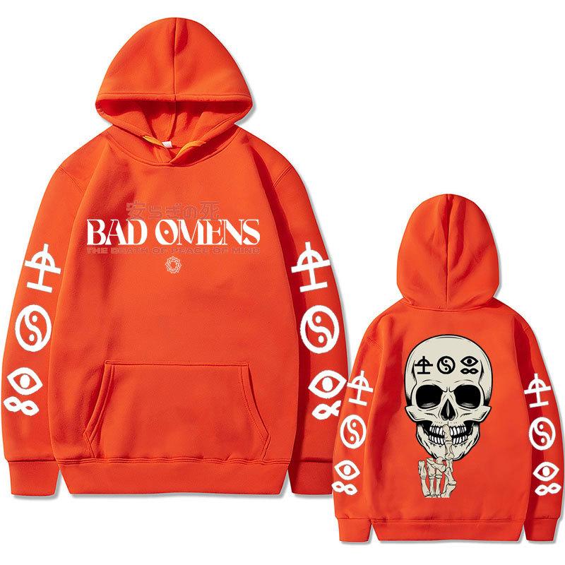 Bad Omens Band Song Like A Vliiain Double Sided Print Hoodie Sweatshirts Women Casual Streetwear Pullovers Sudaderas
