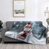 Hjemmedekorasjon plysj pledd sofateppe sengeteppe seng fluffy myke tepper dekor rutete moderne Halloween god jul vinter
