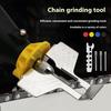 Zubehör für Kettensägenschärfer, verstellbar, einfach zu verwendendes Kettensägen-Schärf-Aufsatz-Set, Heim- und Gartengeräte