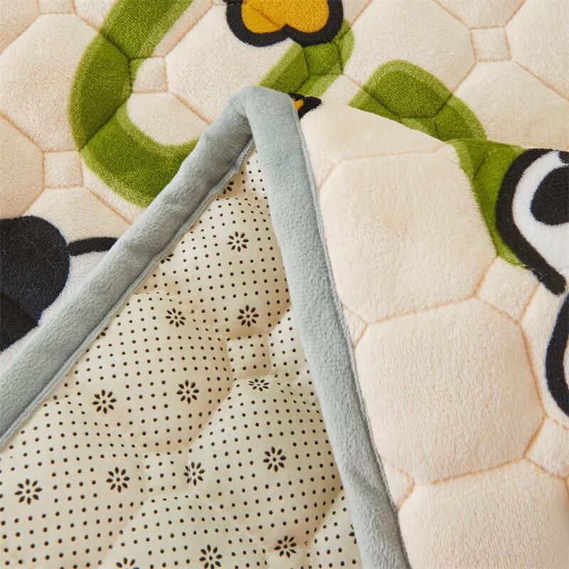 JINGRUIXIANG Winter Milk Velvet Padded Mattress Topper