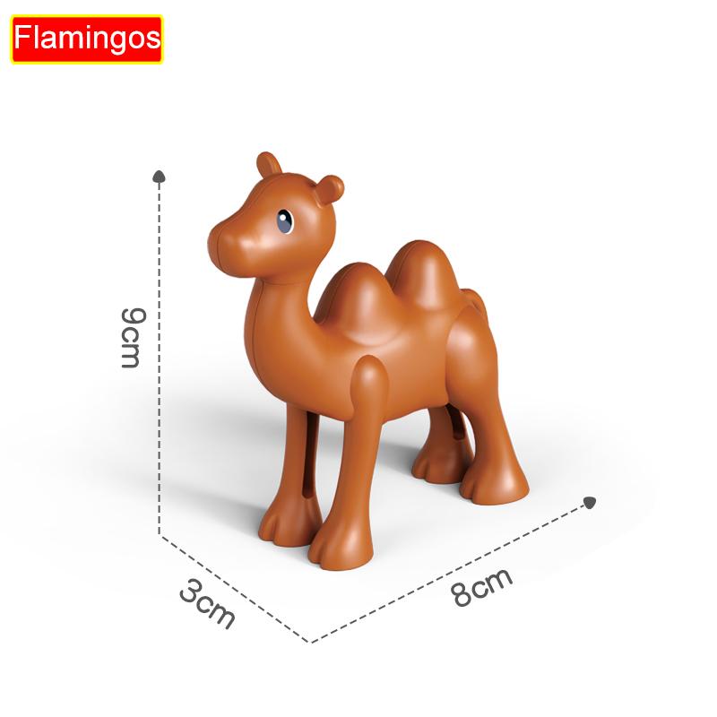 NEW Big Size Building Blocks Accessories Figures Animals Block Dinosaur Kangaroo DIY Bricks Assembly Toys For Children Kids Gift