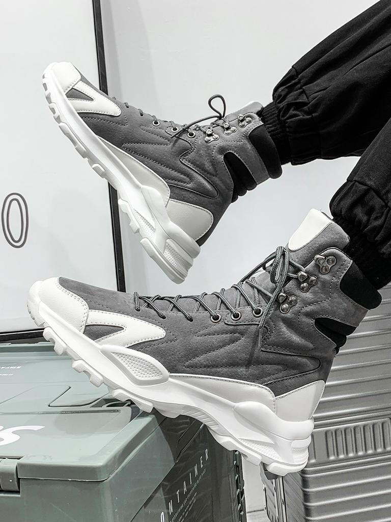 Martin boots winter high-top boots long tube velvet cotton shoes locomotive leather boots