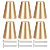 6pcs Cone Shape Cabinet Handles Aluminum Door Handles Modern Drawer Pulls  Cupboards