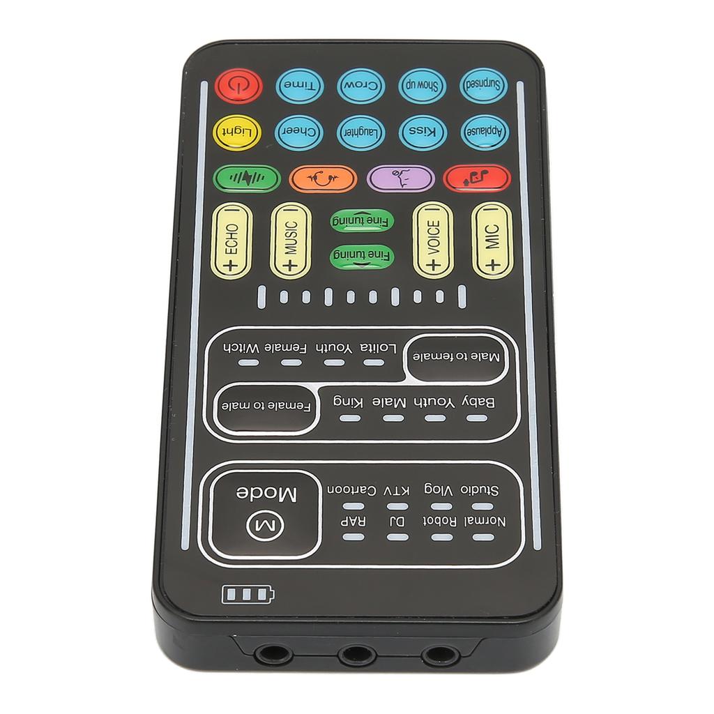 Voice Changer PC 450mah 5V Multifunctional Portable Sound Changer Mini Sound Card for Mobile Phone Computer Game