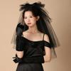 Korean Style Women Wrinkle Gloves Elasticity Bridal Gloves Temperament Arm Warmer  Girl