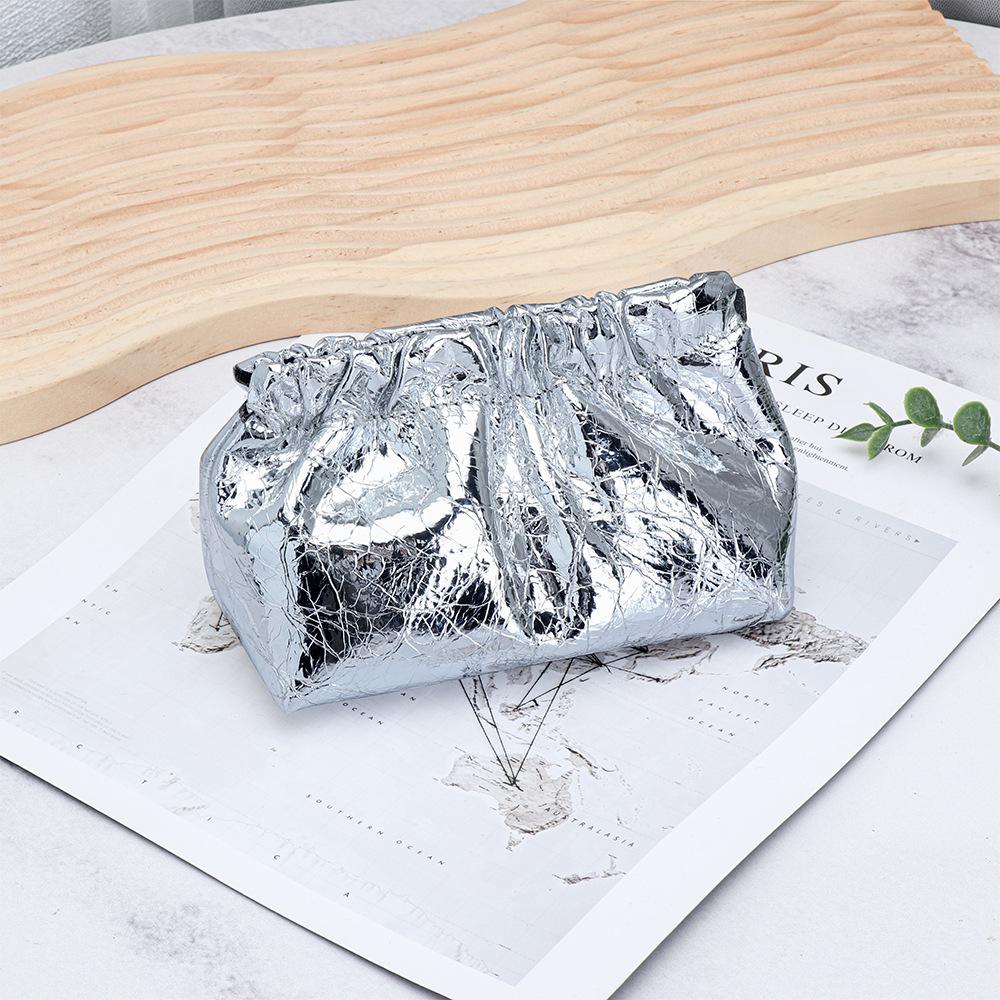

Automatic Shrapnel Opening Coin Holders Cowhide Women s Lipstick Storage Pouch Cracked Wrinkles Genuine Leather Coin Purse срібний