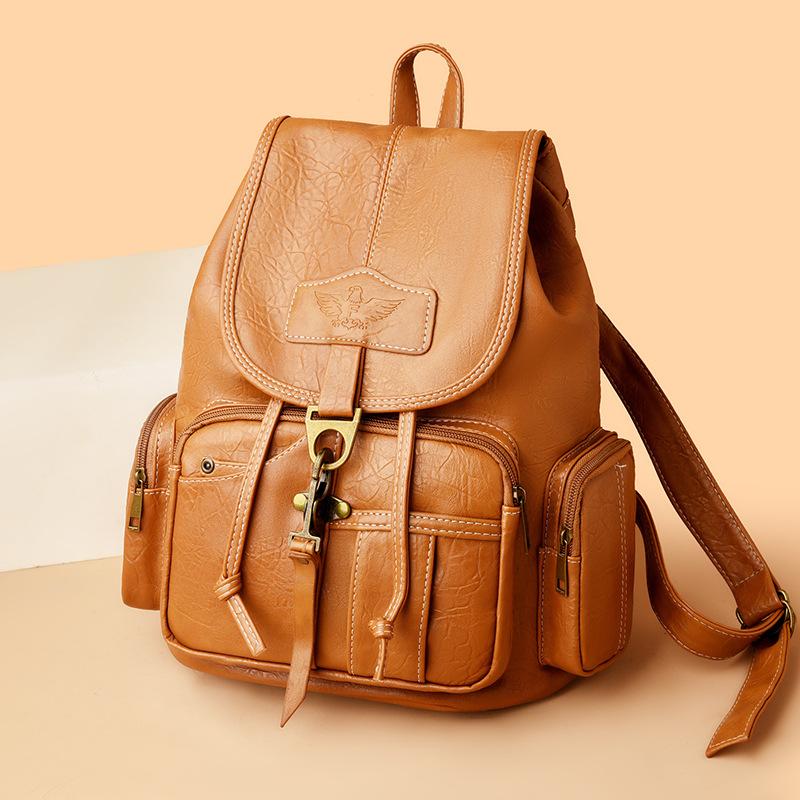 Retro Backpack, Trendy and Fashionable Women's Bag, Large Capacity Backpack, Simple Travel Backpack, High-quality Bag