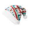 2024 New Double-Sided Plush Velvet Christmas Hat for Adults & Children - Customizable Design