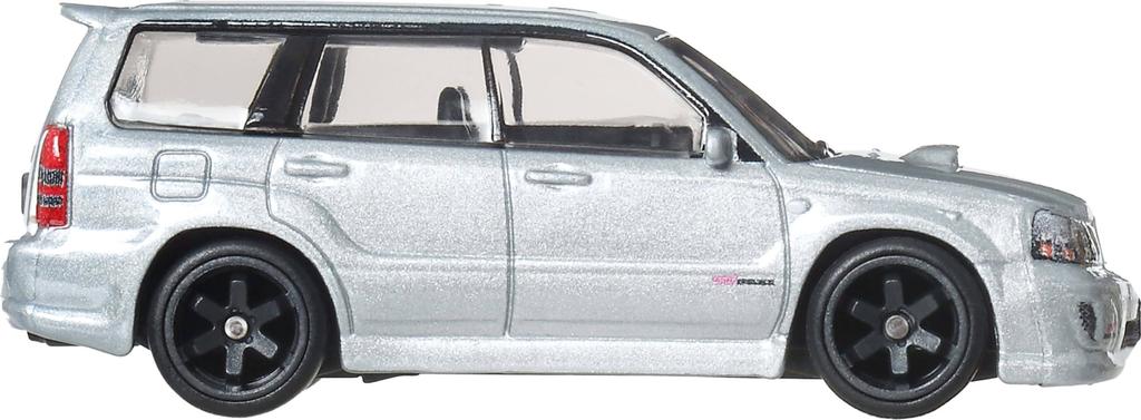 Hot Wheels Car Culture Fast Wagon Subaru Forester STI Vehicle Toy, Silver, JBK87, for Ages 3 and Up