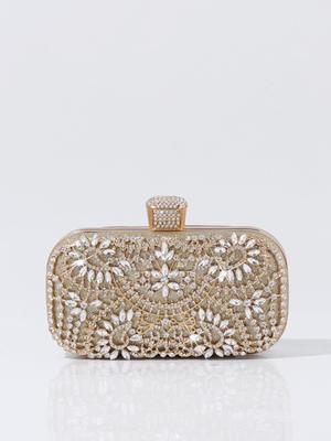 Elegant Rhinestone Clutch - European American Fashion Evening Bag
