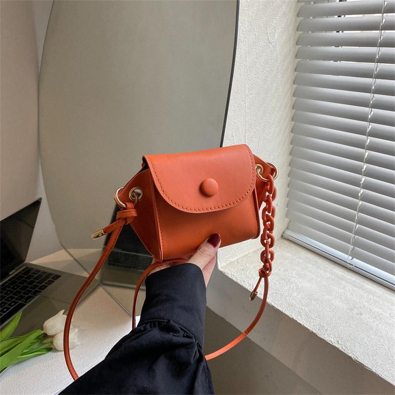 Mini Shoulder Bag Women's 2022 New Fashion Solid Color Simple Crossbody Bag Urban Minimalist Style