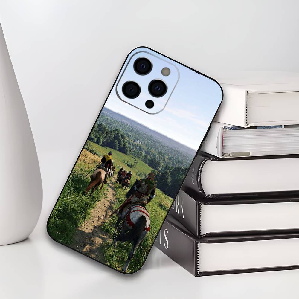 K-Kingdom C-Come D-Deliverance Handyhülle Für iPhone 17,16,15,14,13,12,11 Plus,Pro Max,XS,Weiche Silikon Schwarze Hülle