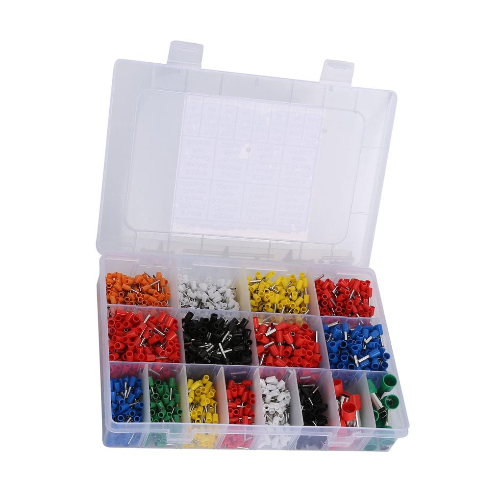 2120Pcs Electrical Wire Terminal VE Convenient Practical PP Material Temperature Resistant Terminal