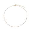 Gold Color Women's Neck Chain Korean Style Short Clavicle Necklace Pearl Choker Necklace  Gift