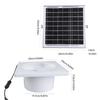 Solar Ventilation Fan 8W Panel Outdoor Shed  Window Air Distribution Blower