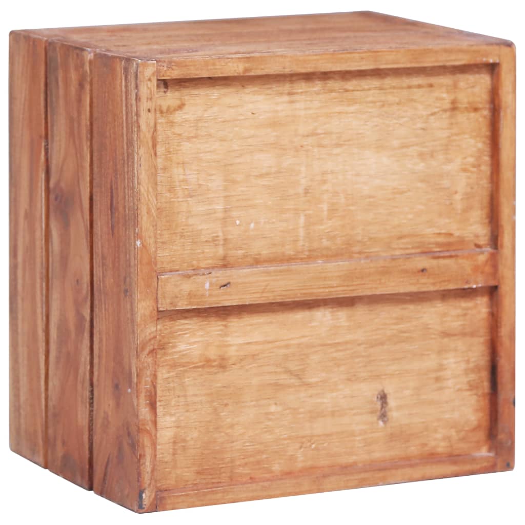 Nightstand with 3 Drawers 35 X 25 X 35 Cm Reclaimed Solid Wood